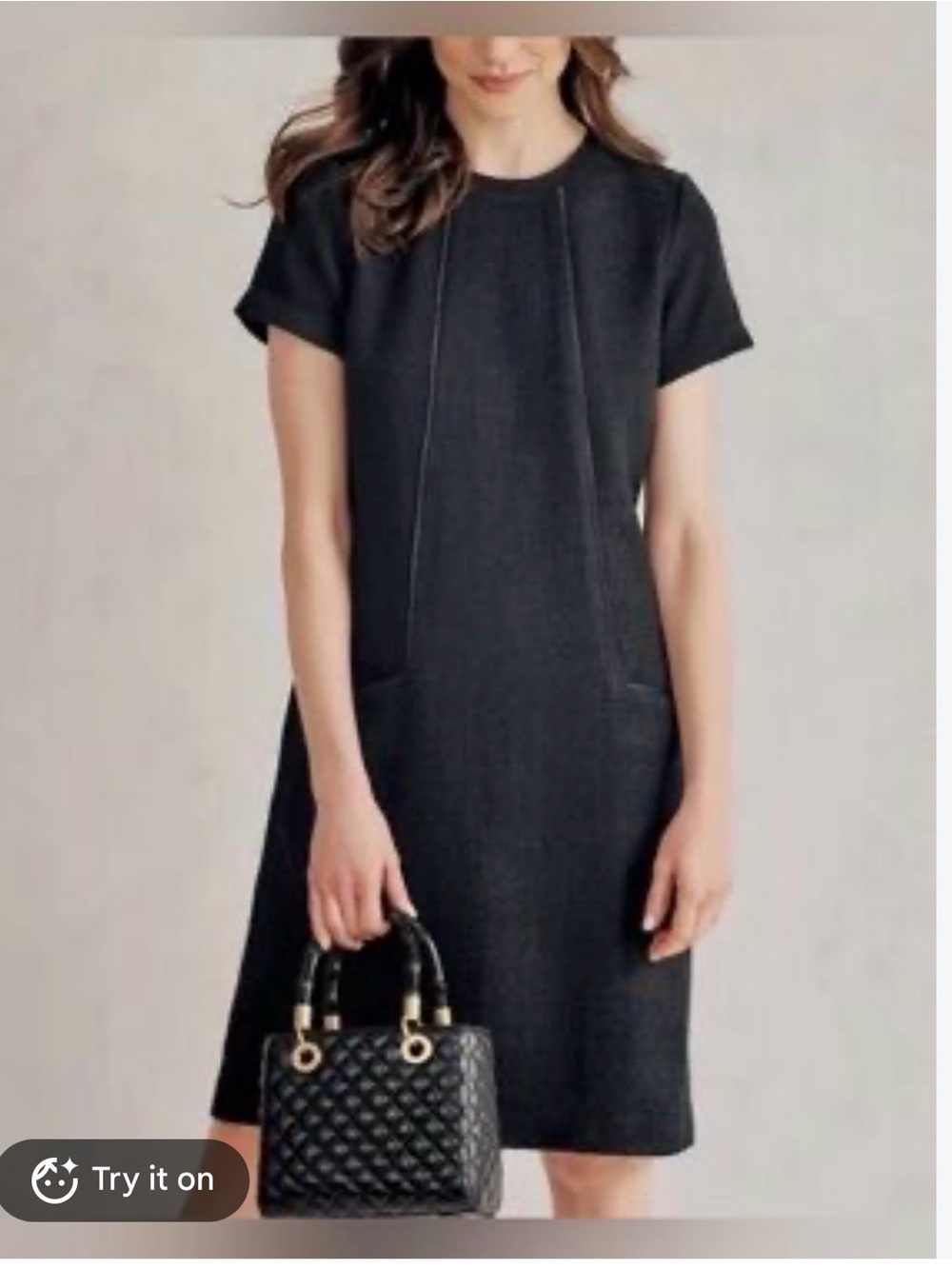 J. McLaughlin Black Shift Dress